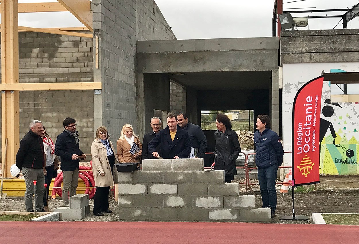 Mirepoix : inauguration du nouveau gymnase - Michel Larive