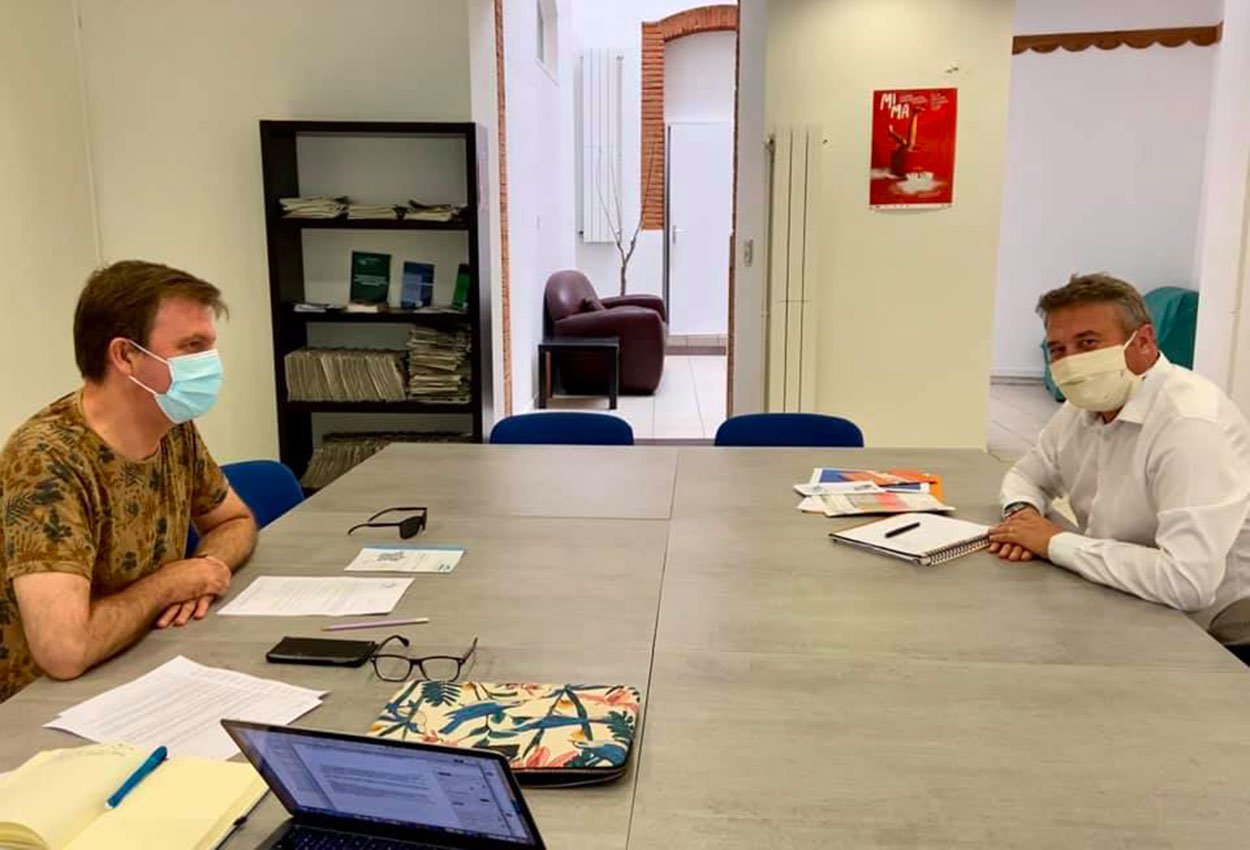 Pamiers : rencontre avec M. Coudreau, directeur de l’Association de Santé au Travail de l’Ariège - Michel Larive
