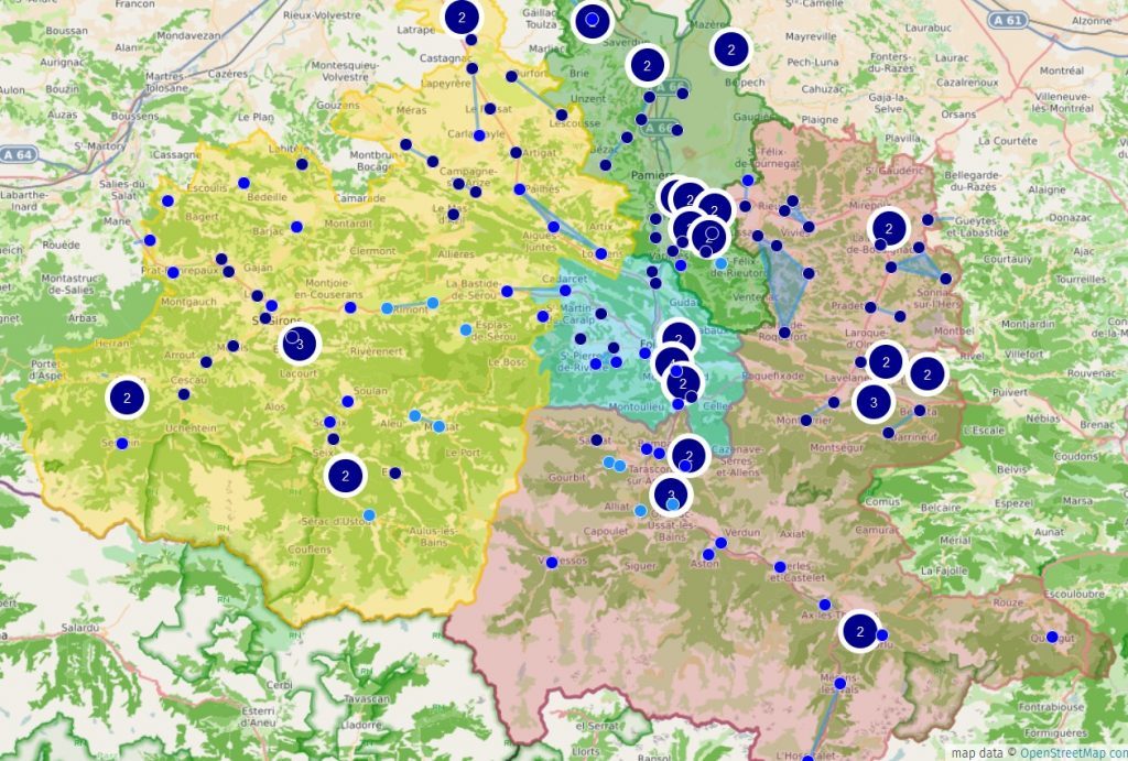 Carte scolaire Ariège